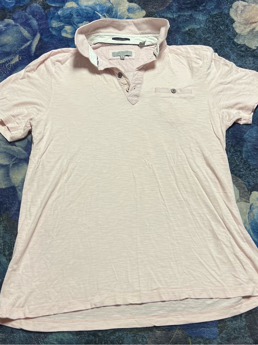 Ted Baker Pale Pink Short Sleeve Polo